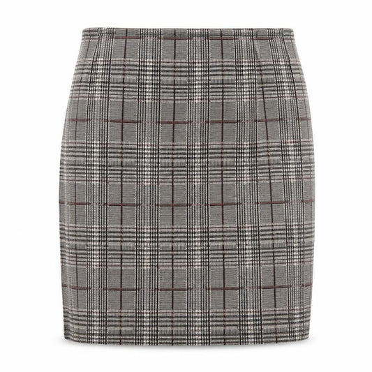 Dorothy Perkins Womens Brown Check  A-Line Skirt Size 8