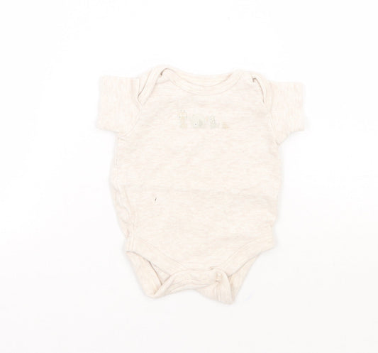 Mothercare Baby Beige Animal Print  Babygrow One-Piece Size Newborn