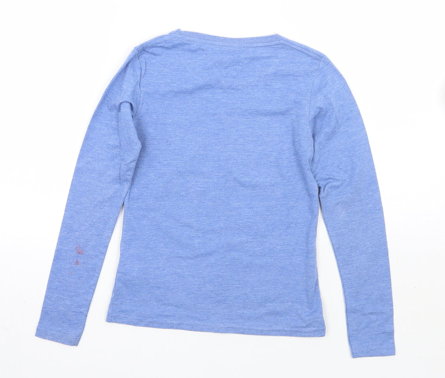 leister city Girls Blue   Basic T-Shirt Size 5-6 Years