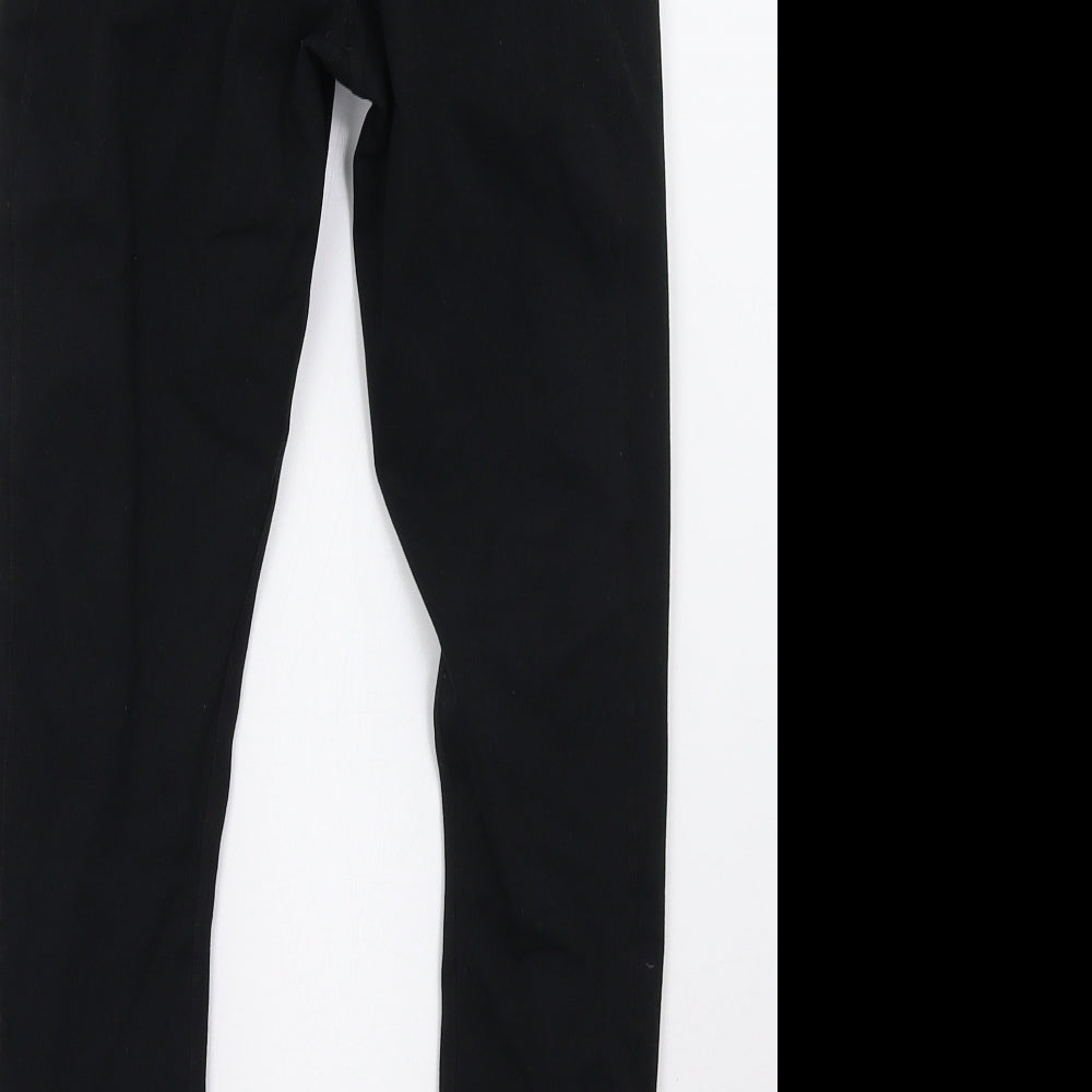 Preworn Womens Black   Cropped Leggings Size 6 L24 in