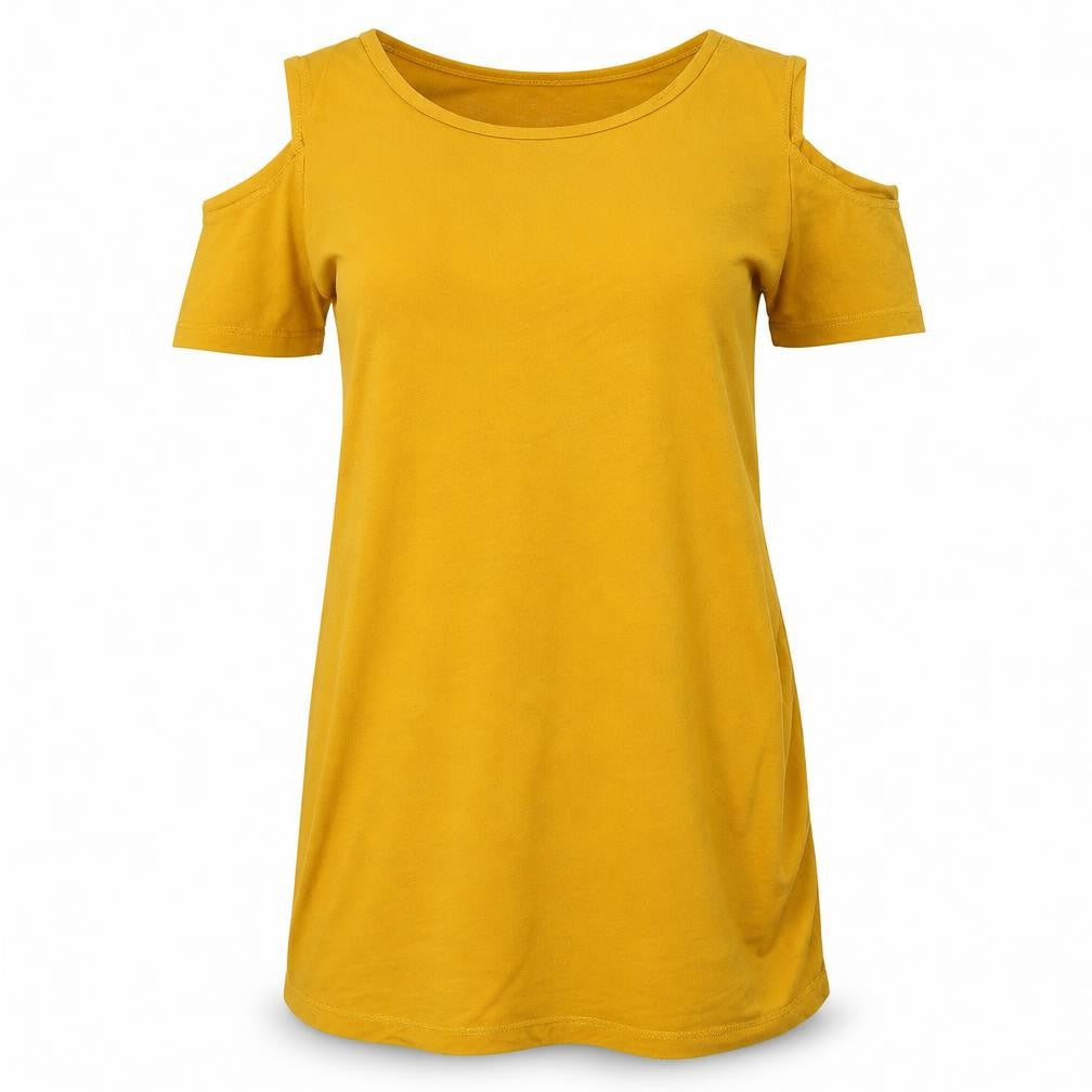 Zara Womens Yellow   Basic T-Shirt Size S