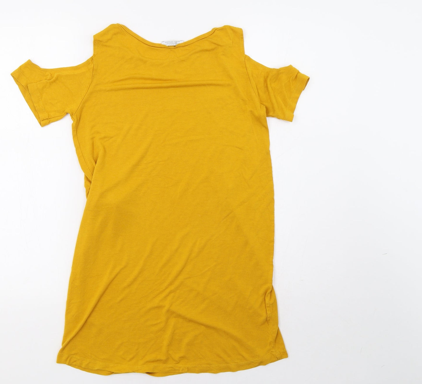 Zara Womens Yellow   Basic T-Shirt Size S