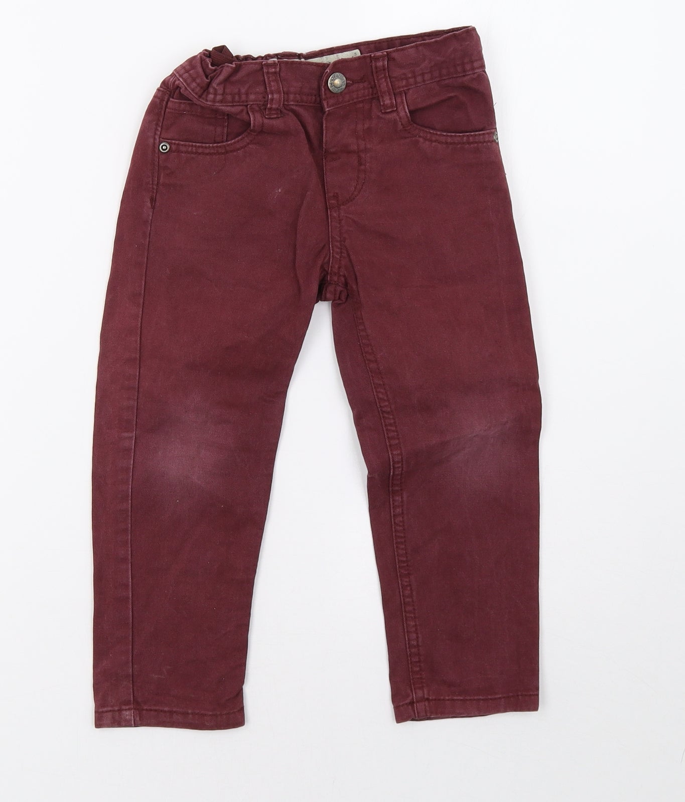 Primark Girls Purple  Denim Straight Jeans Size 3-4 Years