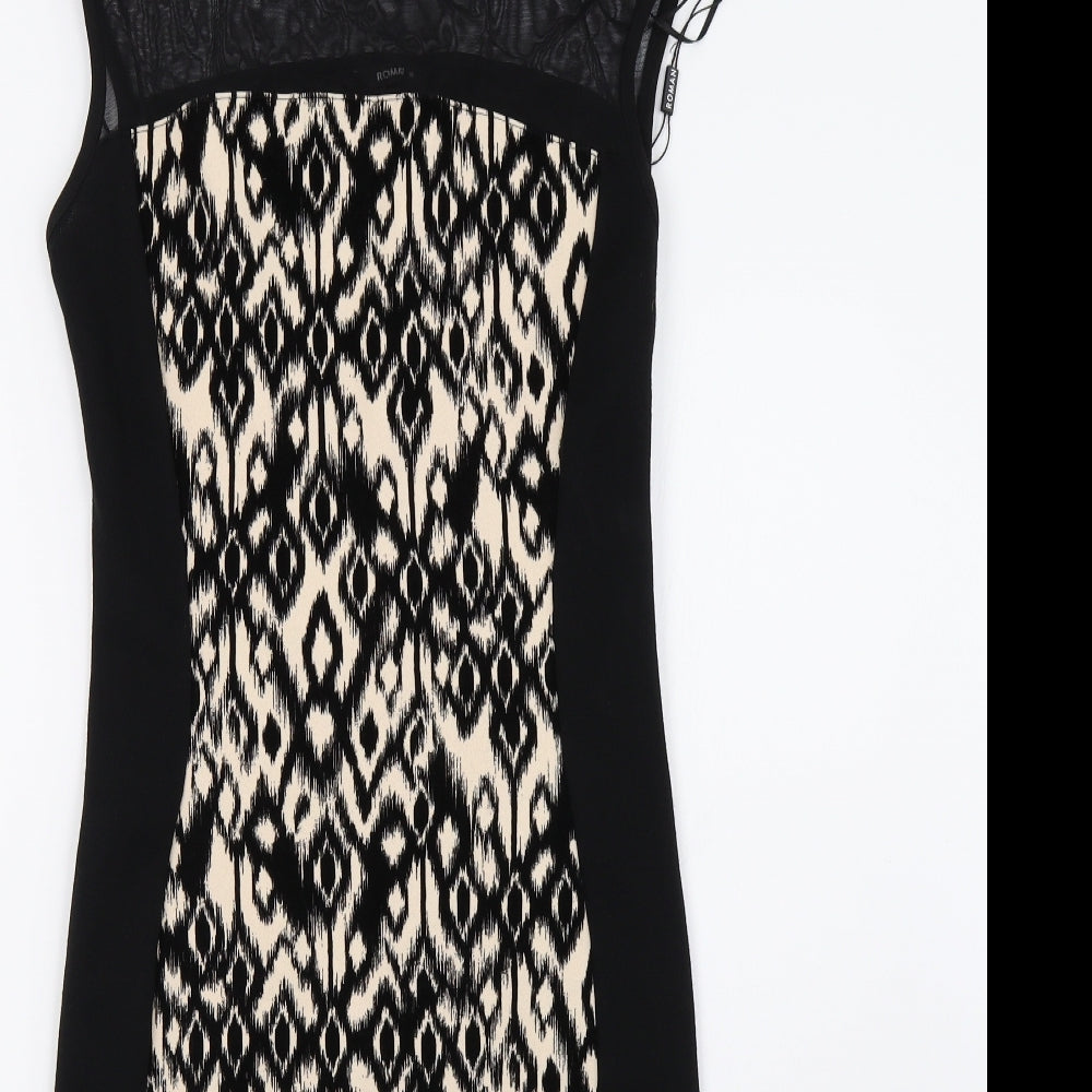 Roman Womens Black   Bodycon  Size 10