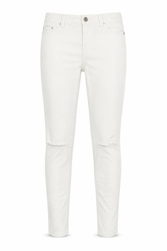 New Look Womens White  Denim Skinny Jeans Size 8 L32 in