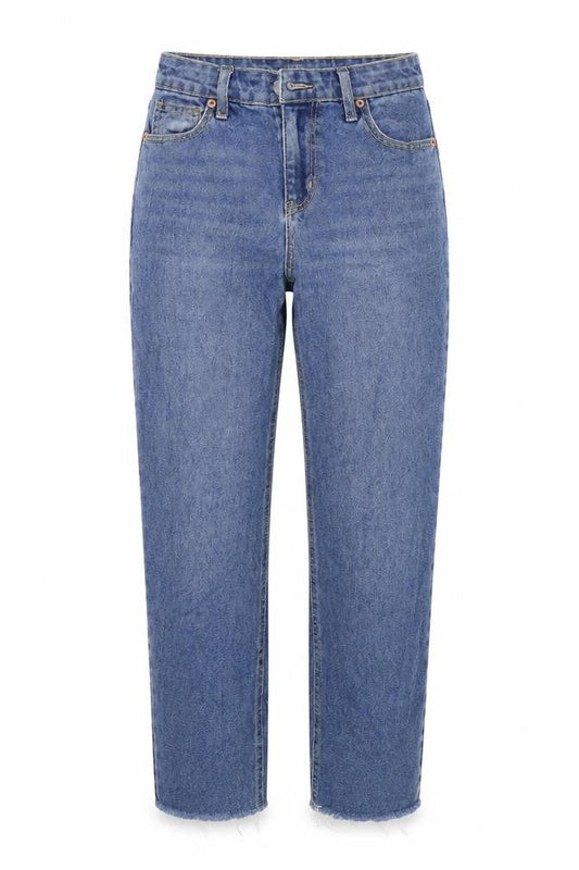 Womens Blue  Denim Straight Jeans Size 6 L27 in