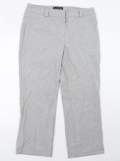 Additional front view of Kaleidoscope women’s grey trousers, size UK 14, 29-inch leg