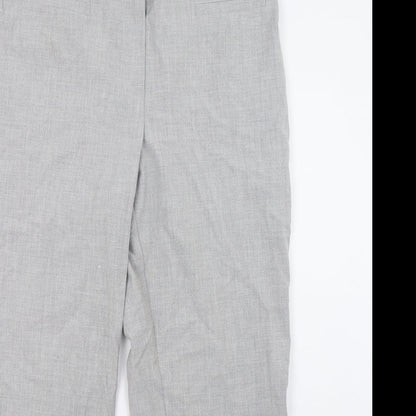 Close-up detail of Kaleidoscope women’s grey trousers, size UK 14, 29-inch leg