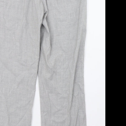 Brand and care label for Kaleidoscope women’s grey trousers, size UK 14, 29-inch leg
