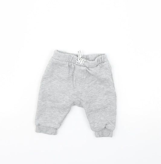 Nutmeg Baby Grey   Jogger Trousers Size 0-3 Months