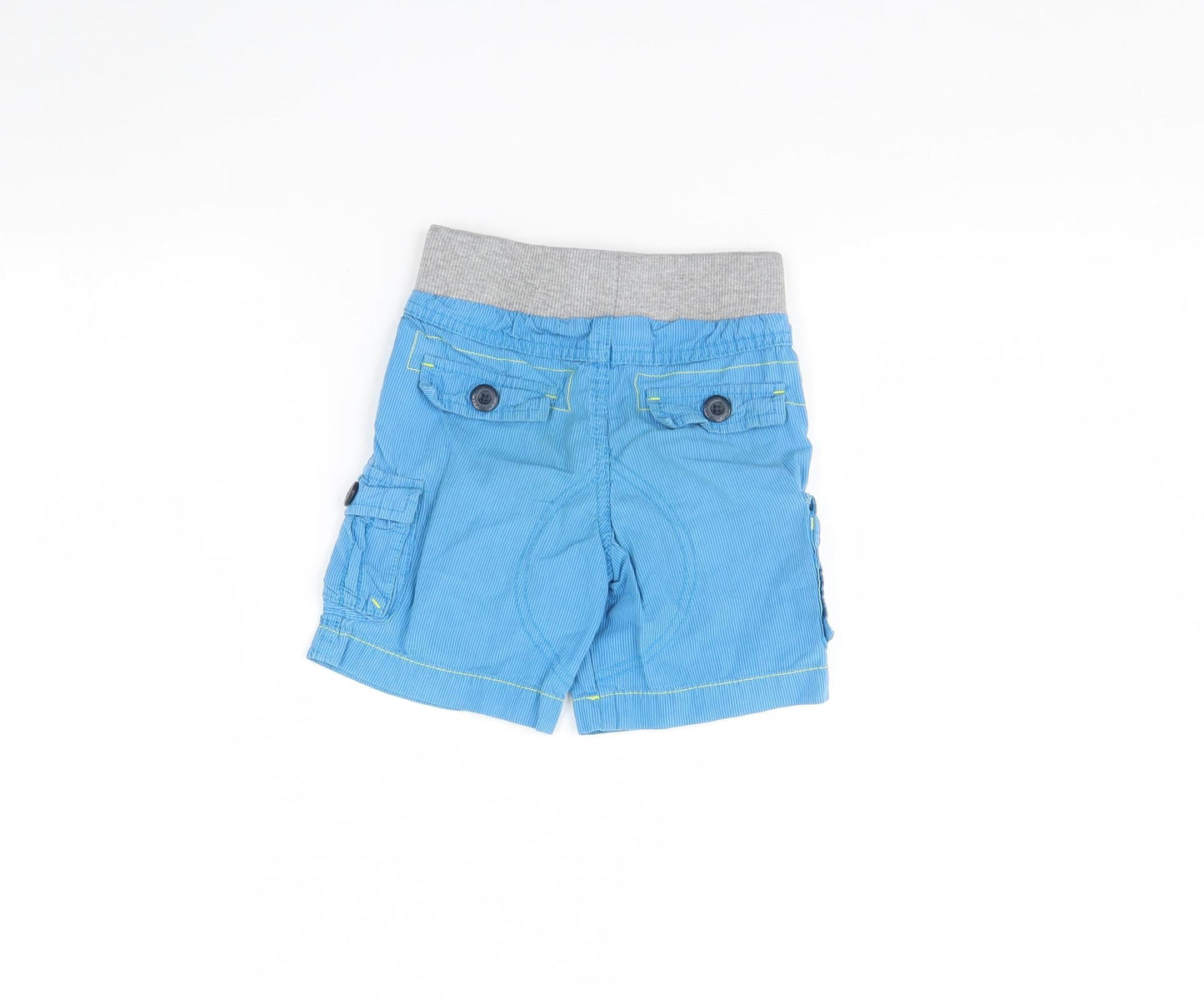 Cherokee Boys Blue Striped  Chino Shorts Size 4 Years