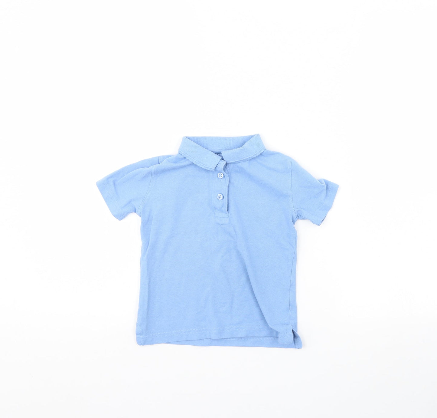 lily & dan Boys Blue   Basic Polo Size 3 Years  - School