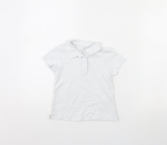 Smart start Girls White   Basic Polo Size 6 Years