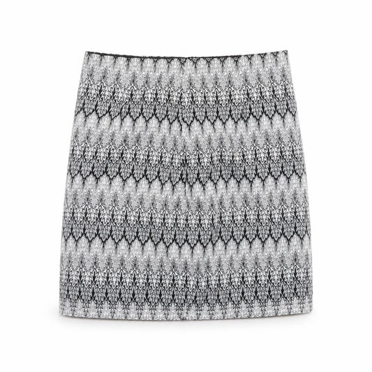 Daisy Street Womens Black Geometric  Mini Skirt Size 10