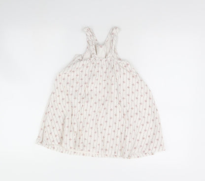 Marks & Spencer Girls White Striped  Maxi  Size 2 Years