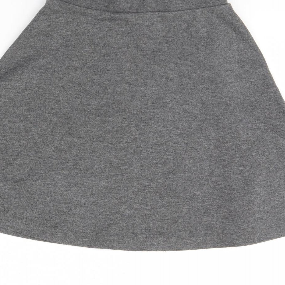 Back To School Girls Grey   Flare Skirt Size 7 Years