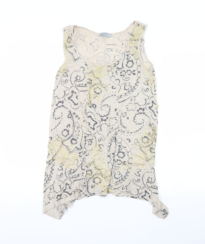 Per Una Womens Beige Fair Isle  Basic Tank Size 10