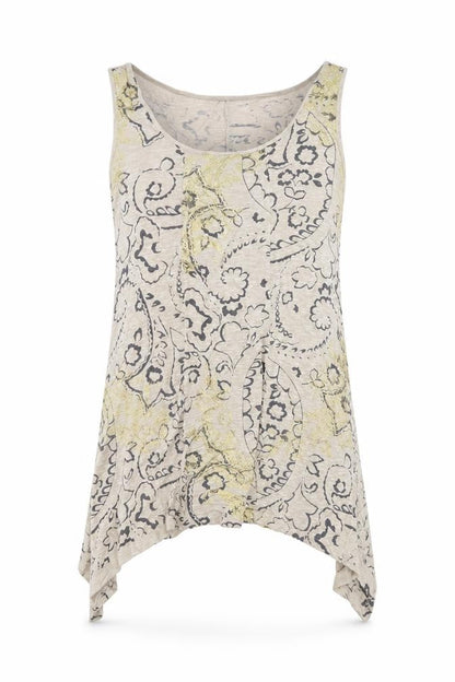 Per Una Womens Beige Fair Isle  Basic Tank Size 10