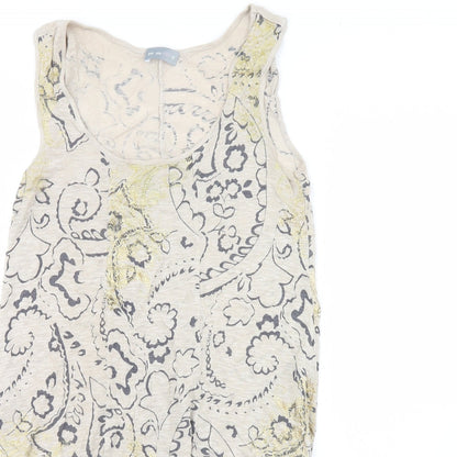 Per Una Womens Beige Fair Isle  Basic Tank Size 10