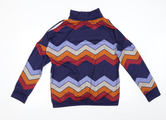 Yoins Womens Multicoloured Striped  Pullover Sweatshirt Size 18