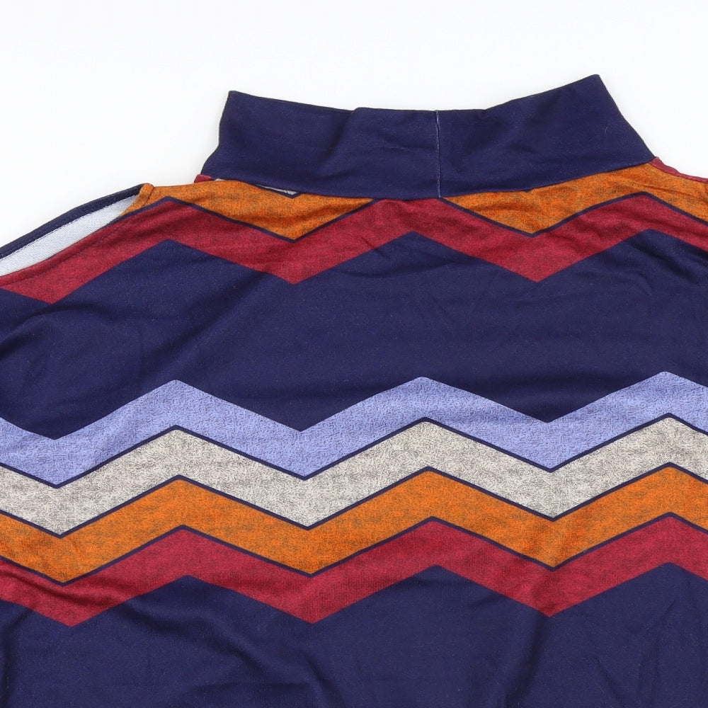 Yoins Womens Multicoloured Striped  Pullover Sweatshirt Size 18