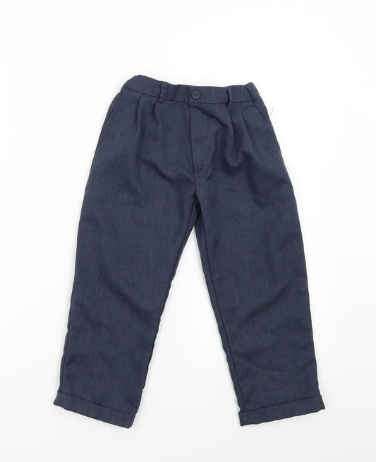 Preworn Girls Blue   Dress Pants Trousers Size 4 Years