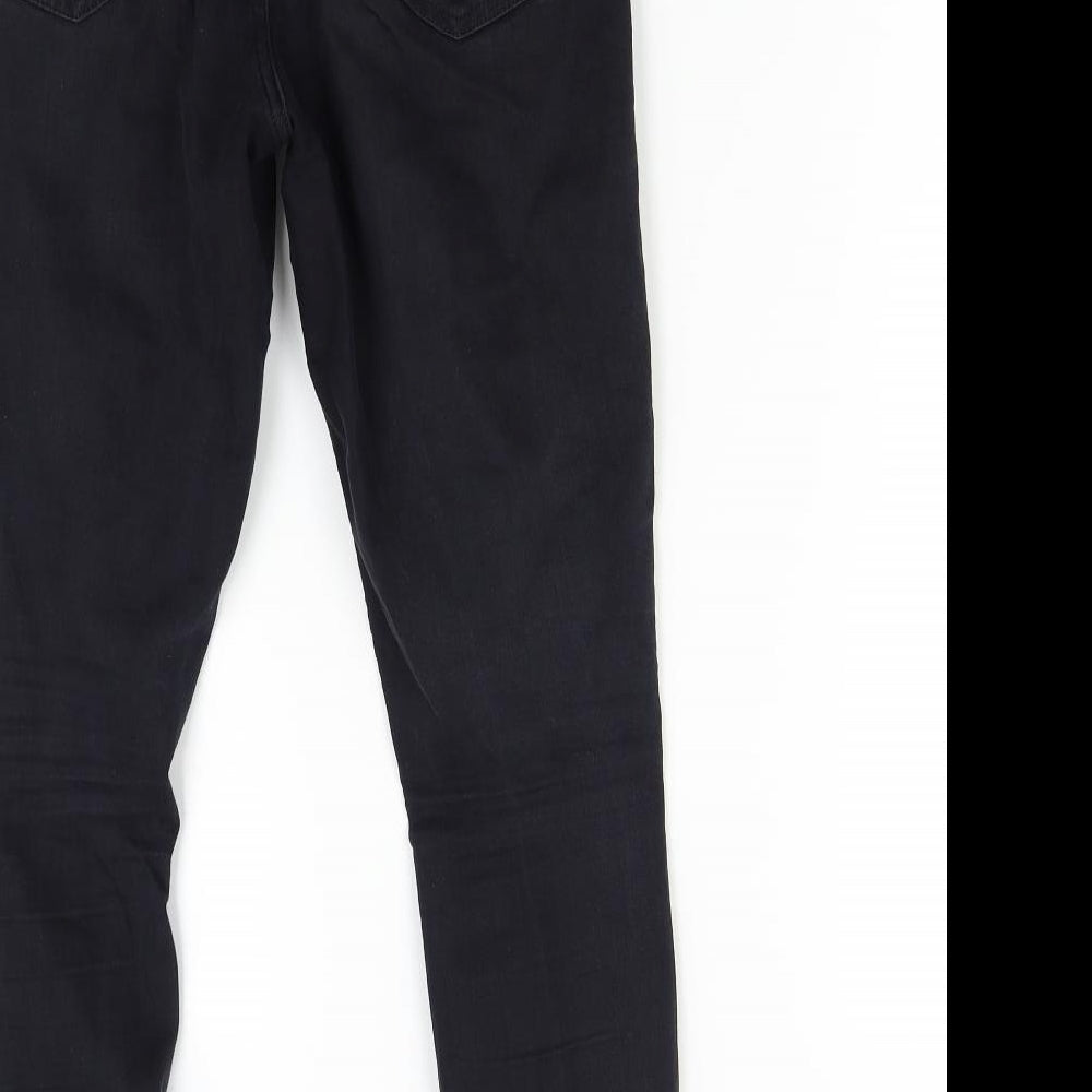 Topshop Womens Black  Denim Skinny Jeans Size 28 L30 in