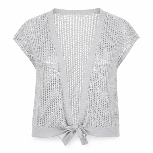 Select Womens Grey   Cardigan Jumper Size 16  - Waistcoat Style