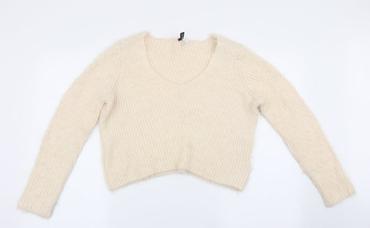 Divided Womens Ivory   Pullover Jumper Size 10
