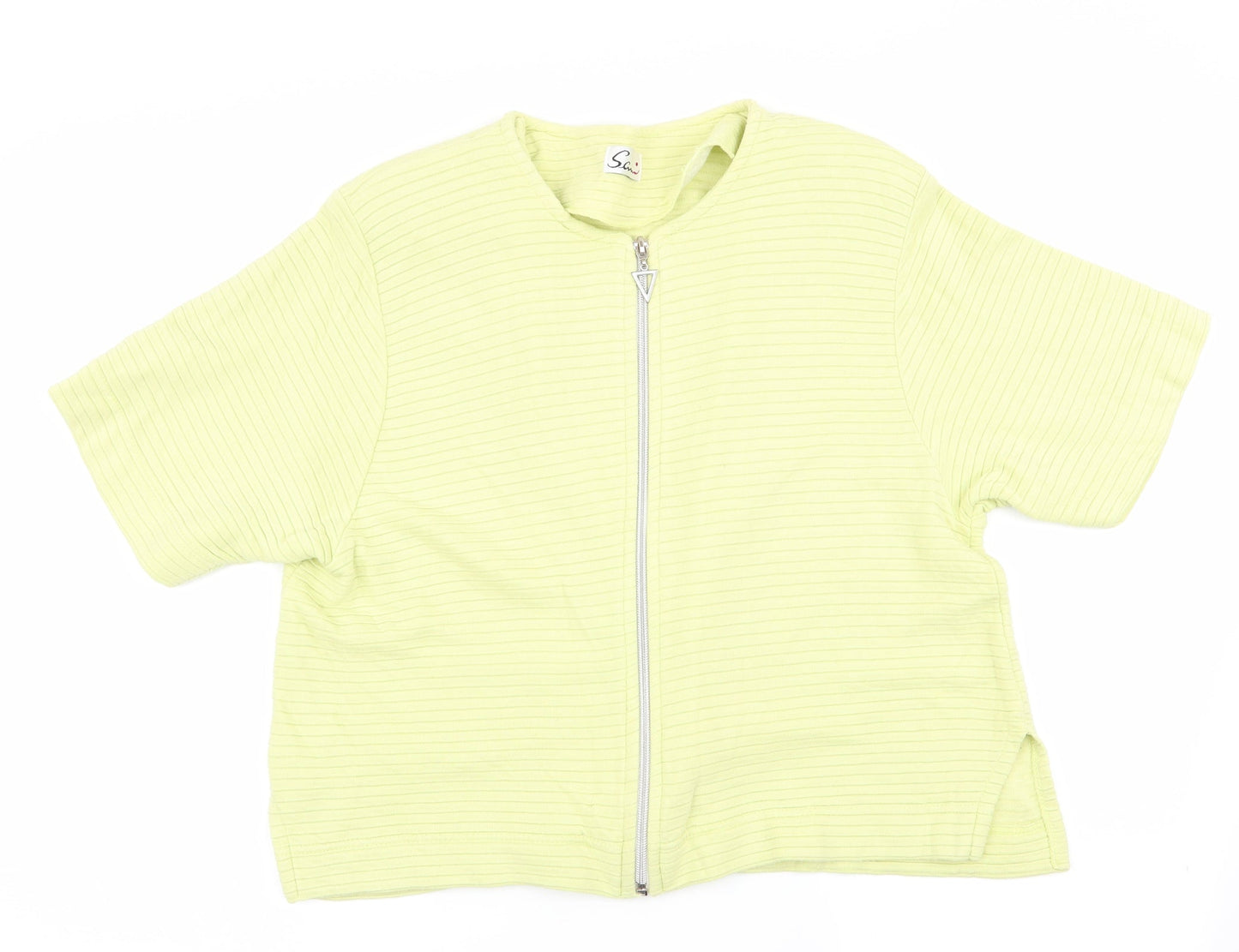 Samio Womens Green   Jacket    - Short Sleeve Full Zip