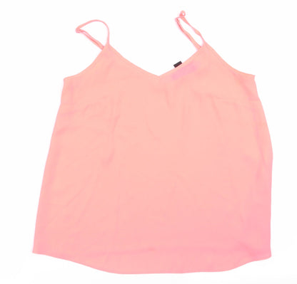 Additional front view of Atmosphere women’s orange camisole tank, size UK 10