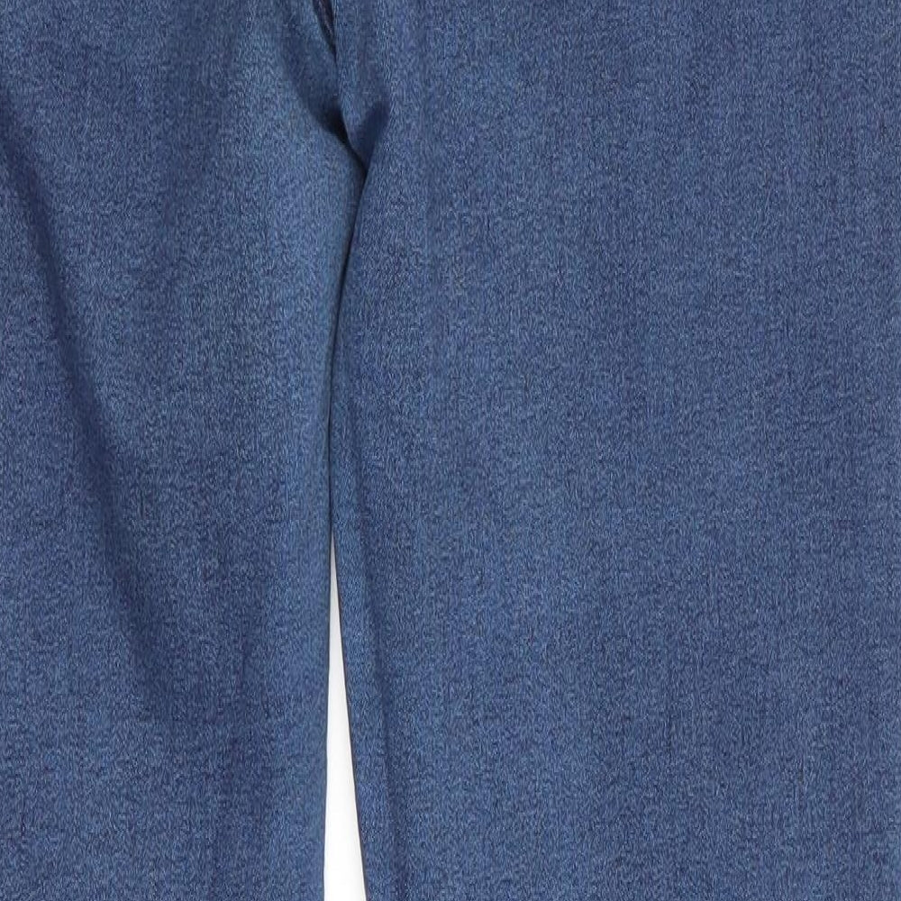 Boohoo Womens Blue   Skinny Jeans Size 12 L25 in - cropped