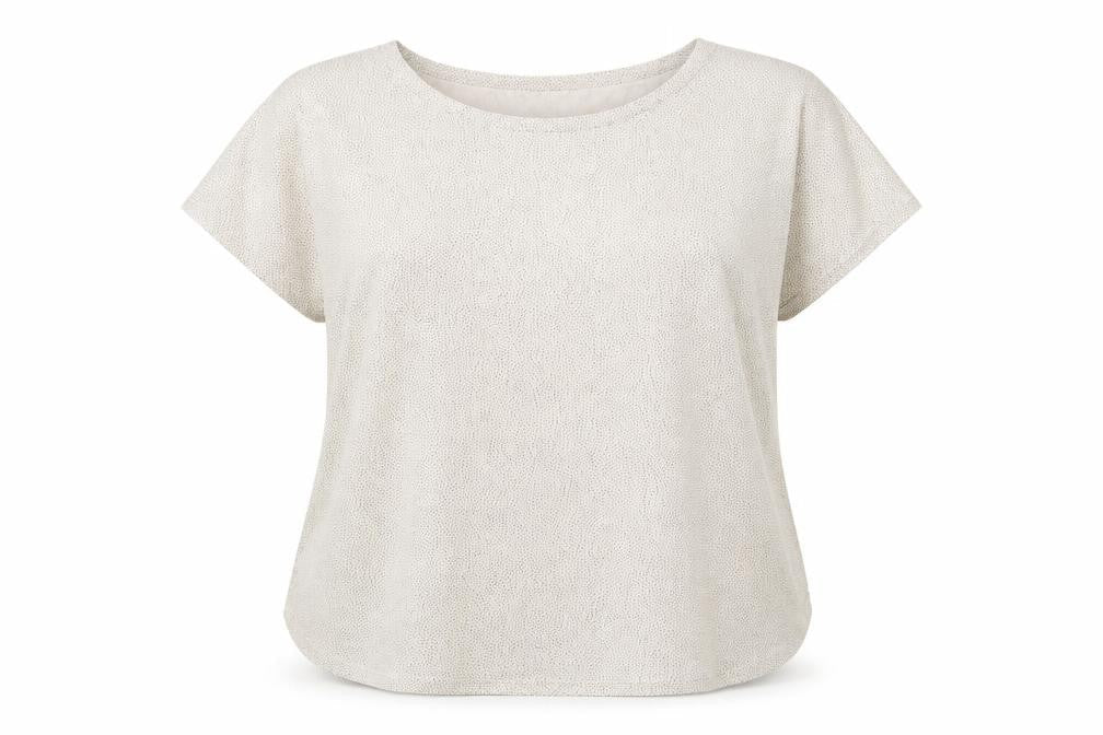 H&M Womens Ivory Polka Dot  Basic Blouse Size XL