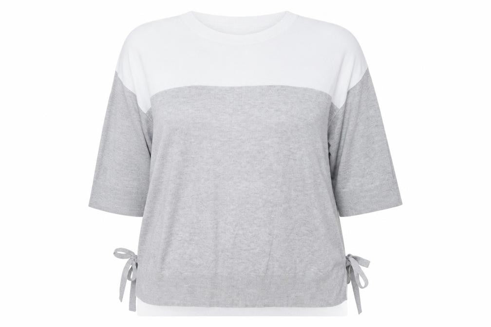 Dorothy Perkins Womens Grey Striped  Pullover Jumper Size 20