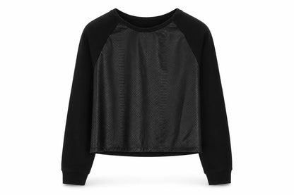 H&M Womens Black Animal Print  Pullover Hoodie Size M
