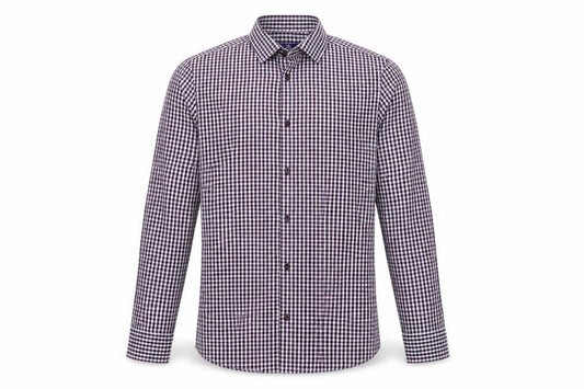 Next Mens Blue Check   Button-Up Size 15