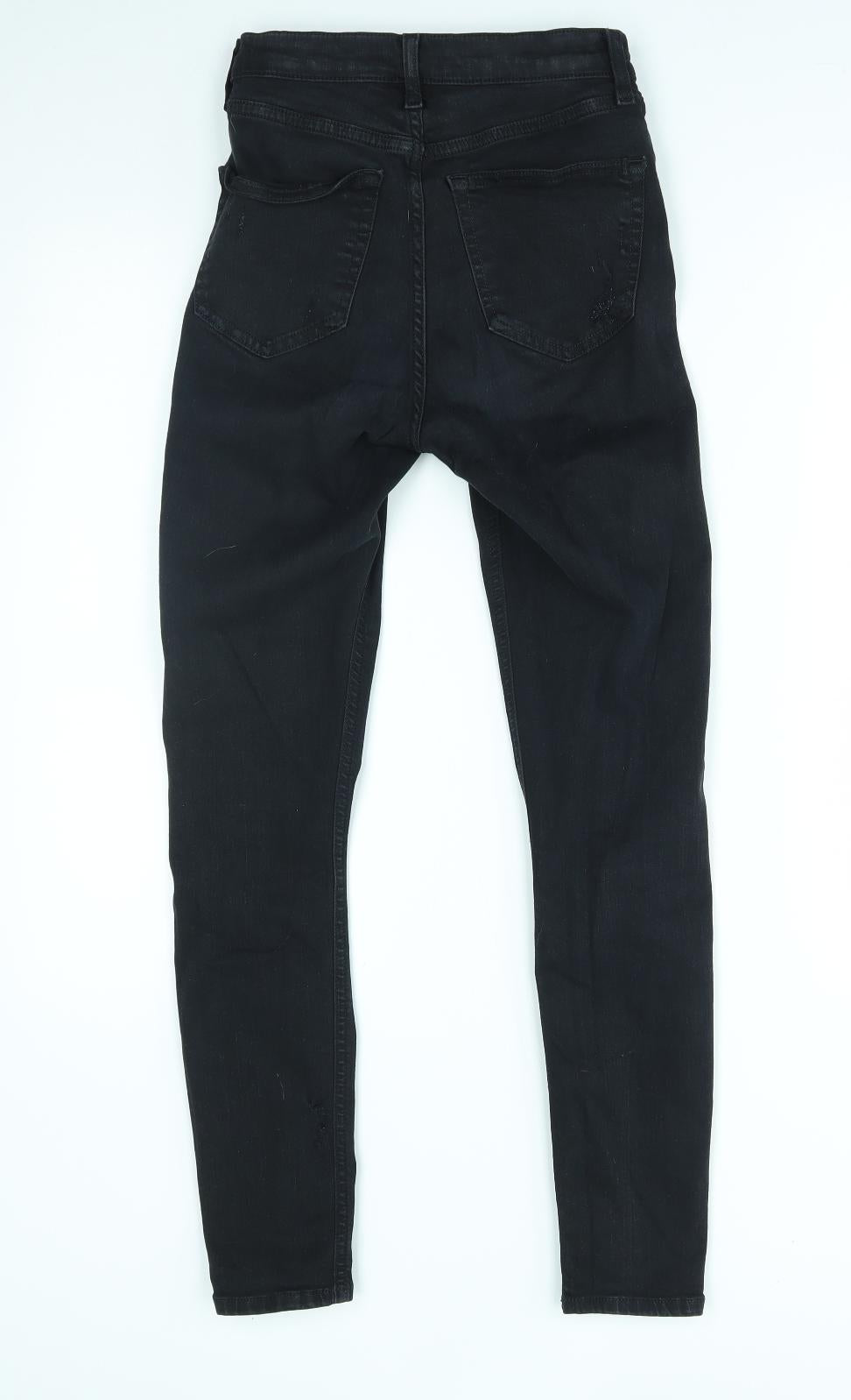 Topshop Womens Black   Skinny Jeans Size 26 in L32 in