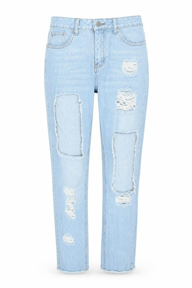 Missguided Womens Blue   Straight Jeans Size 10 L26 in