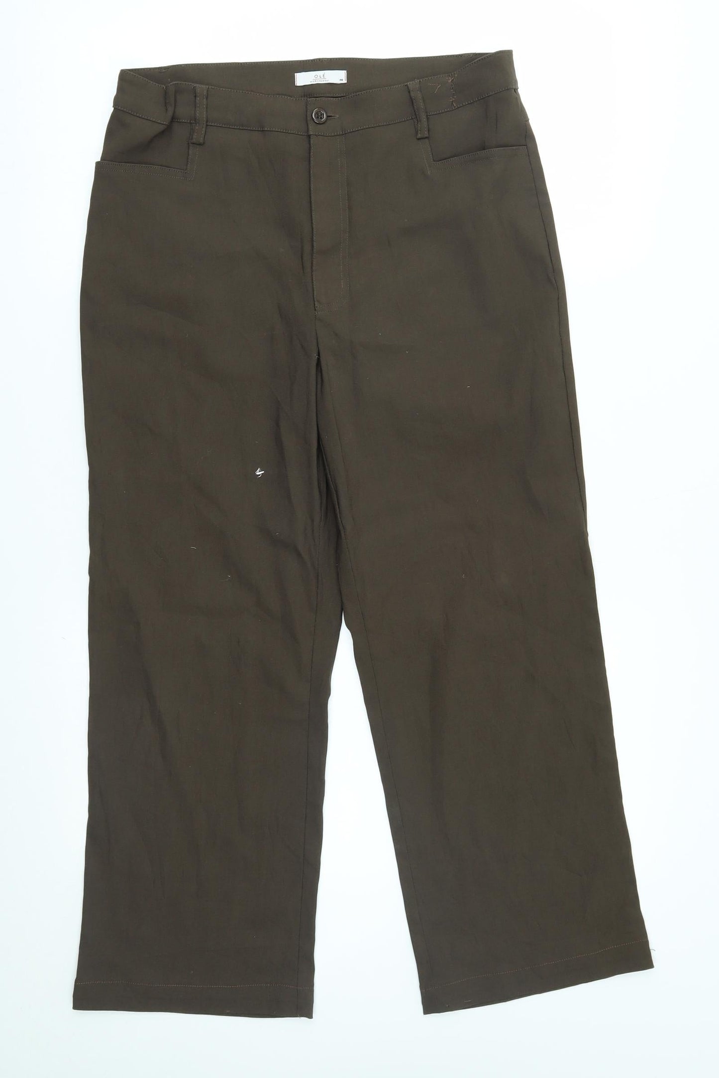 ole Womens Brown   Trousers  Size 12 L26 in