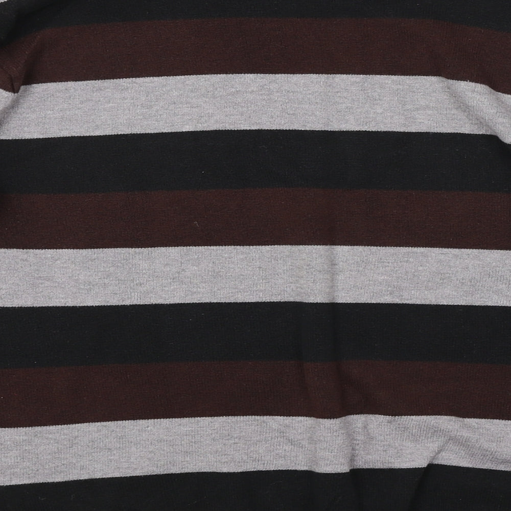 Cedar Wood State Mens Multicoloured Striped  Pullover Jumper Size S