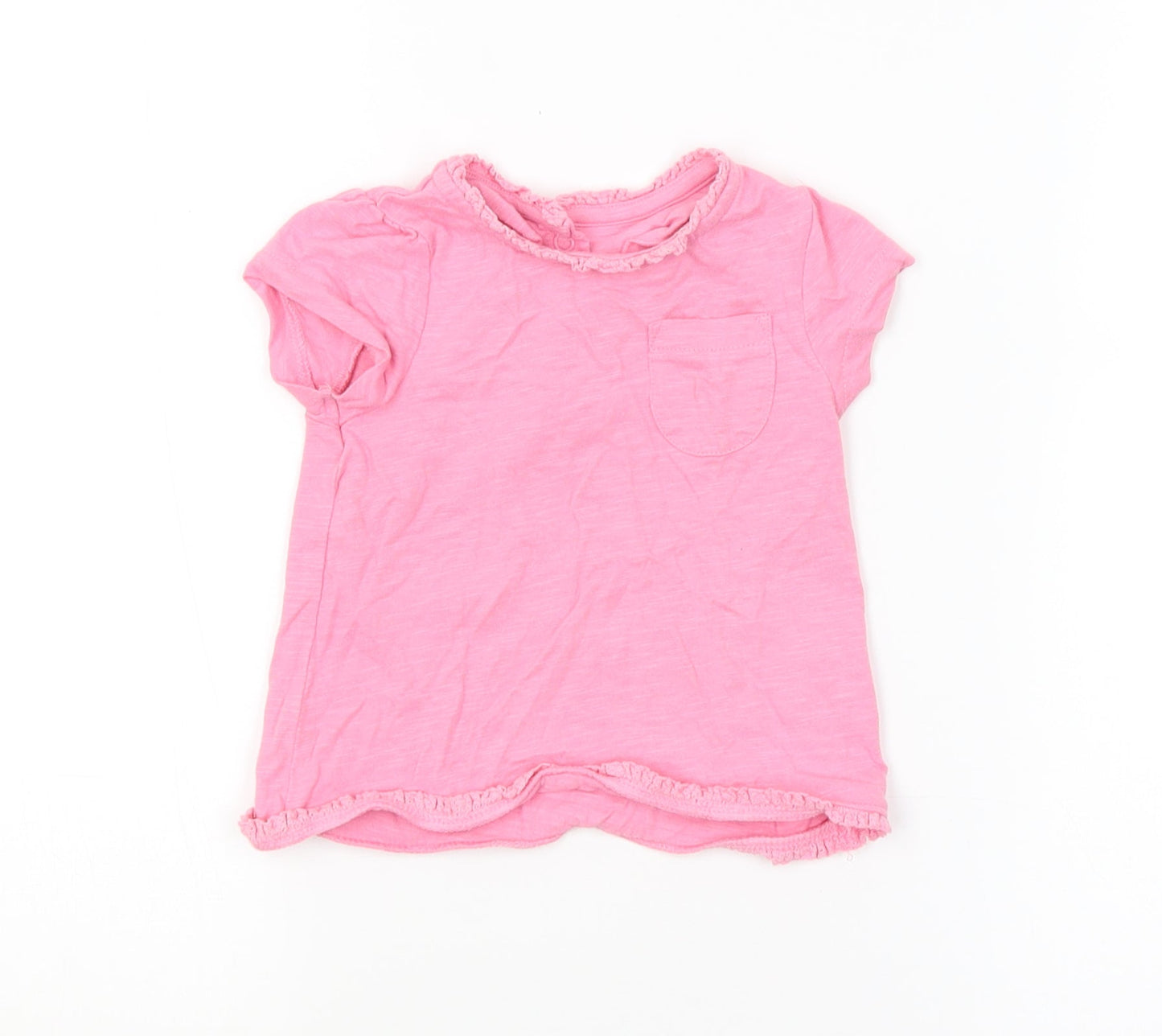 Mini Club Girls Pink   Basic T-Shirt Size 6-9 Months
