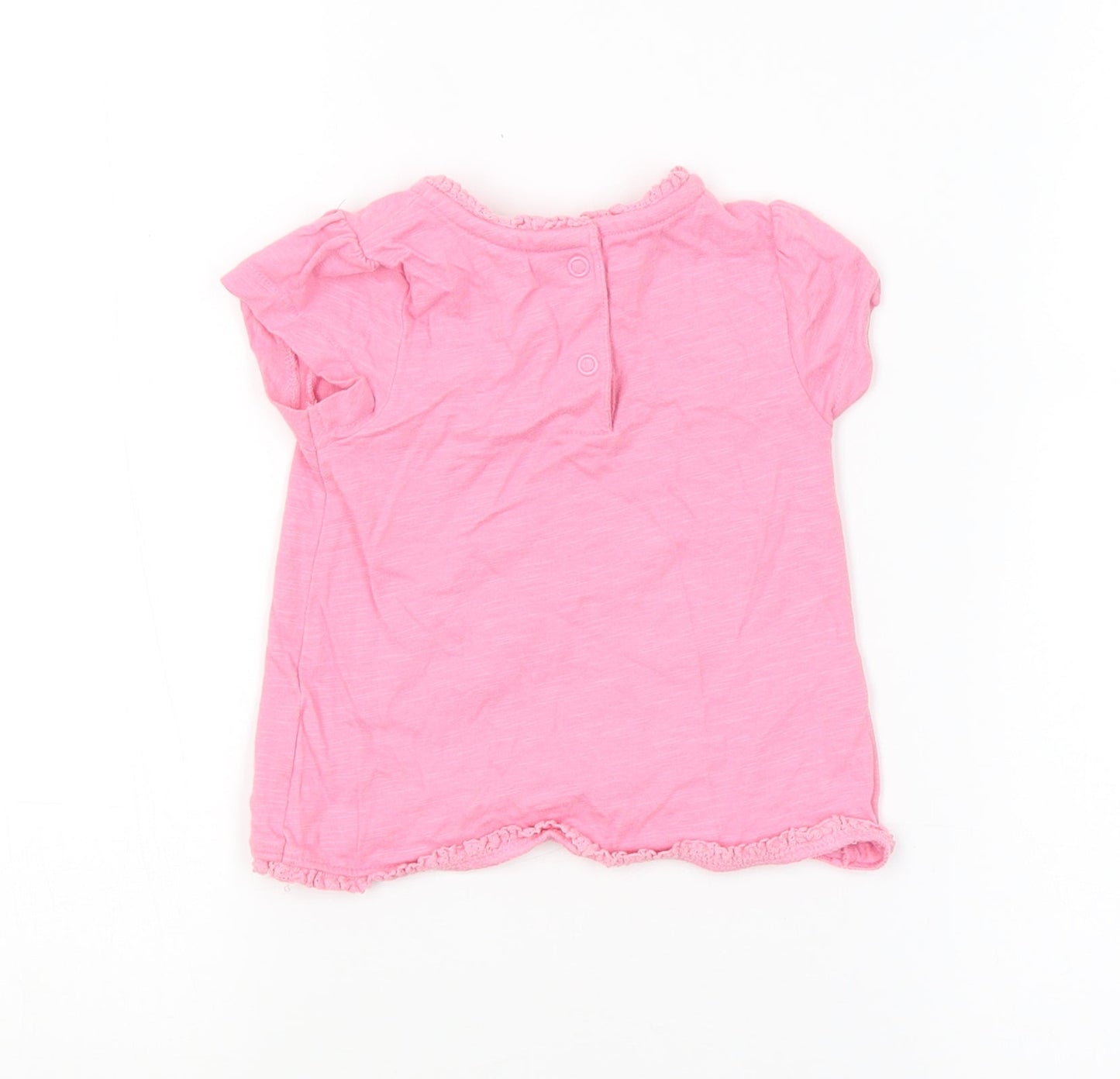 Mini Club Girls Pink   Basic T-Shirt Size 6-9 Months