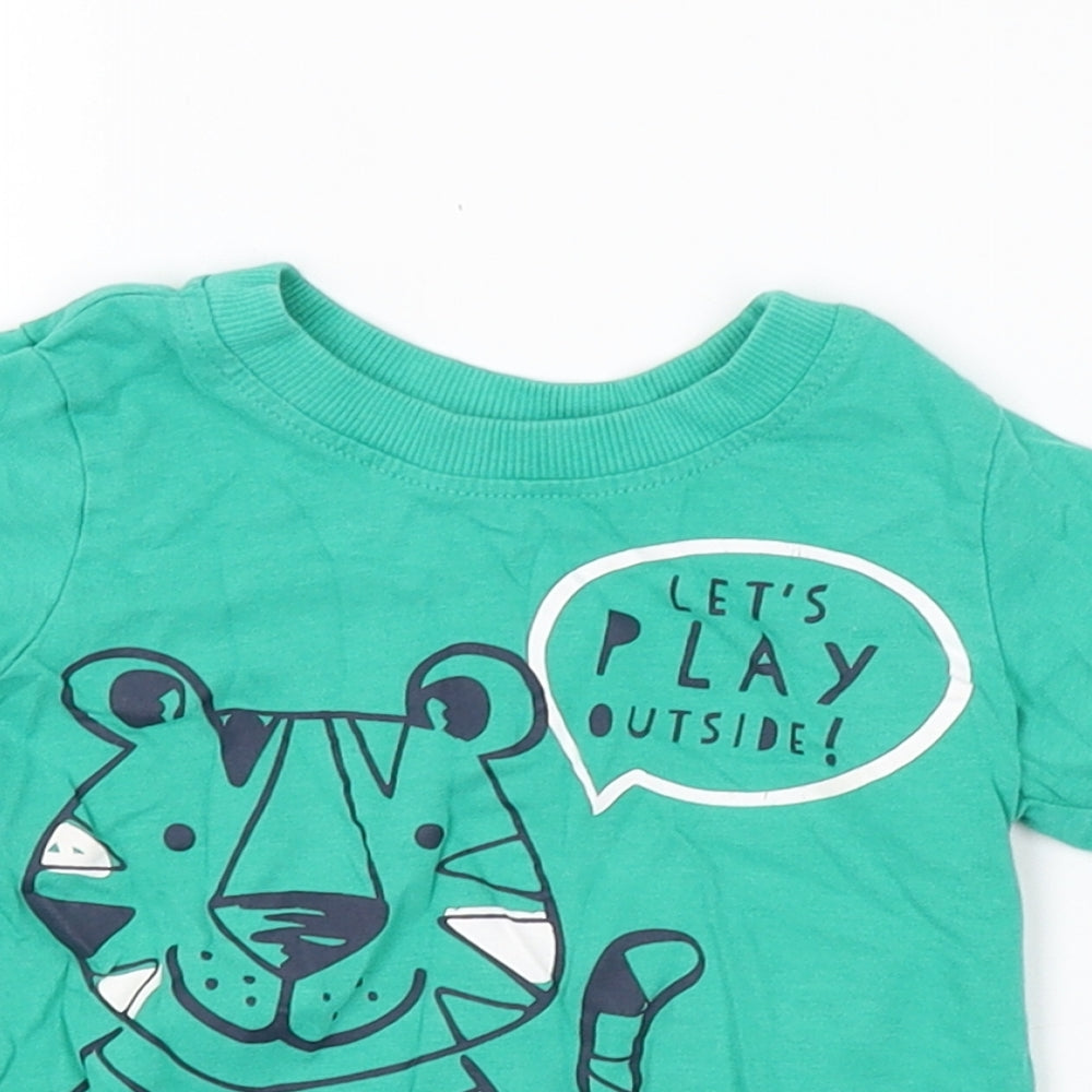 George Baby Green   Basic T-Shirt Size 6-9 Months