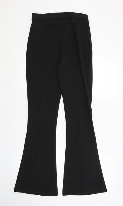 Back view of ASOS women’s black trousers, size UK 10, 31-inch leg