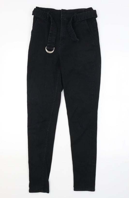 H&M Womens Blue   Chino Trousers Size 10 L27 in