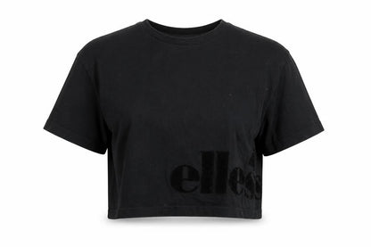 Front view of Ellesse women’s black basic t-shirt, size XS