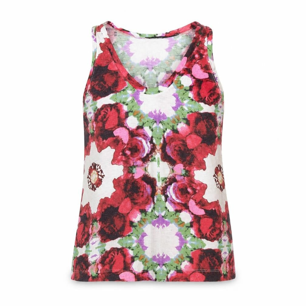 Dorothy Perkins Womens Multicoloured Floral  Basic T-Shirt Size 8
