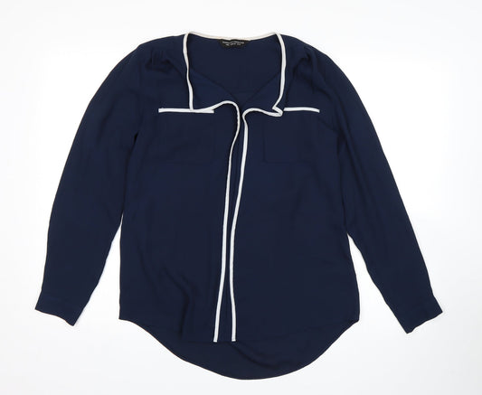 Dorothy Perkins Womens Blue   Basic Blouse Size 10