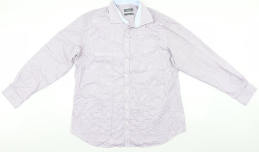 John Lewis Mens Blue    Button-Up Size L