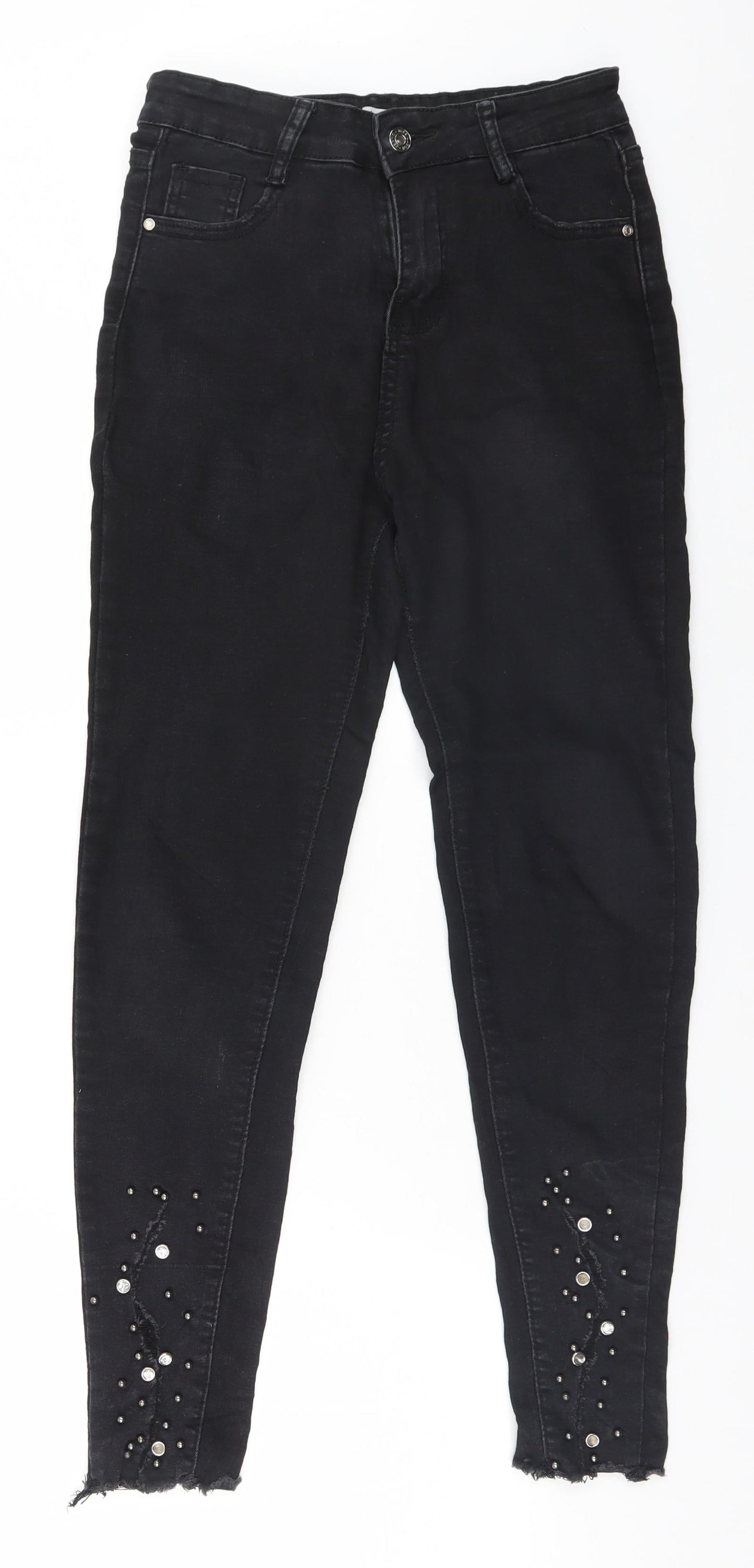 Preworn Womens Black   Straight Jeans Size 10 L26 in